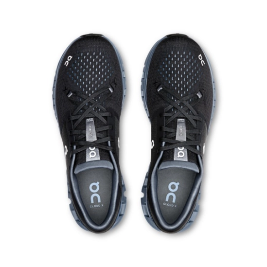 On Cloud X 4 Black/Chambray pánské sportovní boty