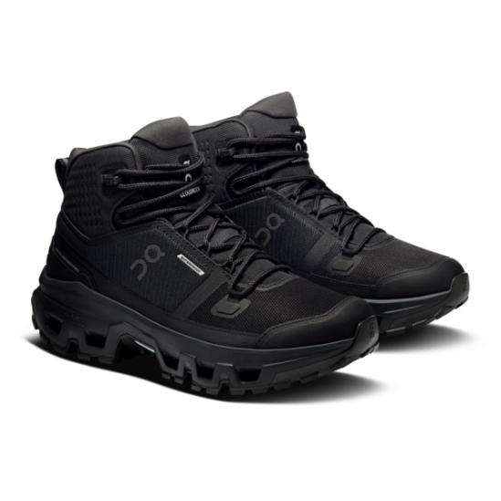 On Cloudrock Mid WP Black dámské outdoorové boty