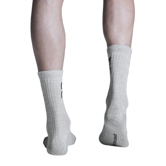 On Logo Sock High 3-pack heather grey sada ponožek