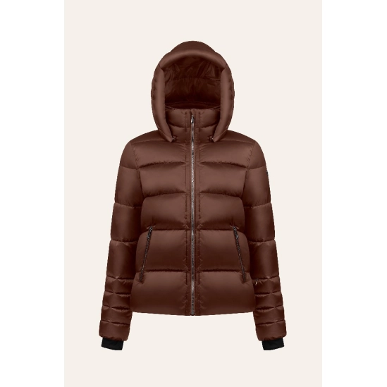 Poivre Blanc W24-1201-WO Synthetic Down Ski Jacket Choco brown bunda