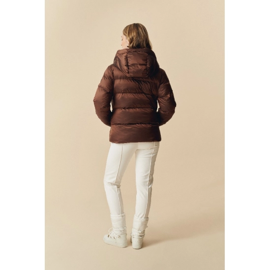 Poivre Blanc W24-1201-WO Synthetic Down Ski Jacket Choco brown bunda