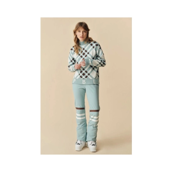 Poivre Blanc Knit Pullover Cross aloe blue dámský svetr