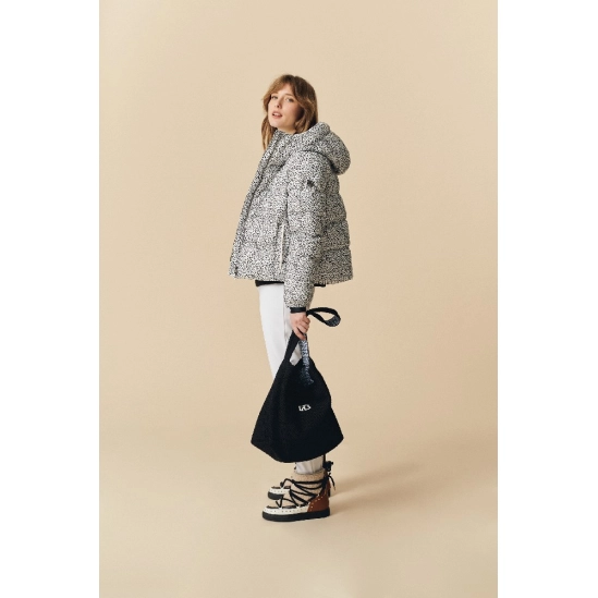 Poivre Blanc W24-9093-WO Sherpa Large Tote bag black