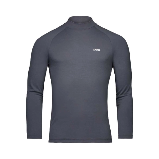 Poc Merino Baselayer Mock Neck Jersey Sylvanite Grey