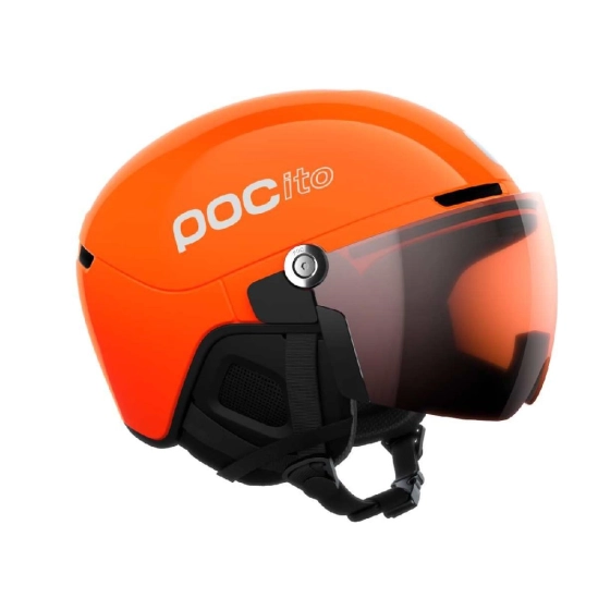 POC Pocito Obex Visor Fluores Orange dětská lyžařská helma