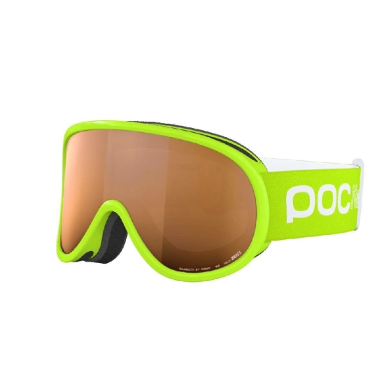 POCito RETINA Fluorescent yellow-green/Partly Sunny Light Orange lyžařské brýle