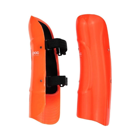 POC Shins Classic Fluorescent orange chrániče holení