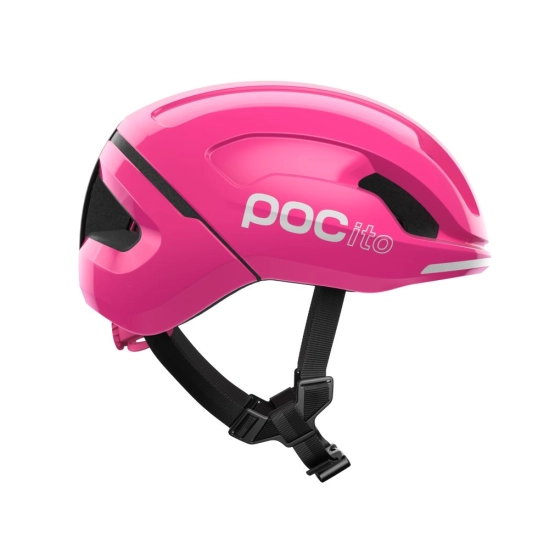 POCito Omne MIPS Fluorescent Pink dětská cyklistická helma