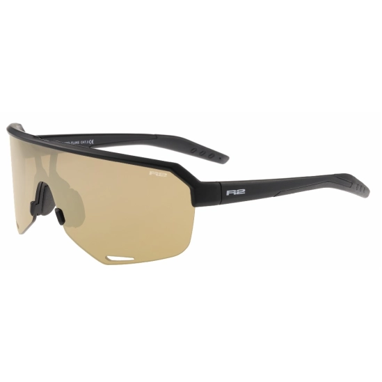 R2 FLUKE Black mat / brown - copper revo sluneční brýle