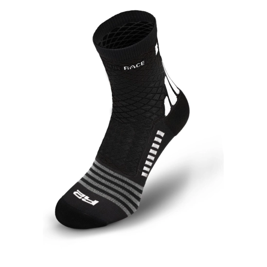 R2 MISSION black/white cyklo ponožky