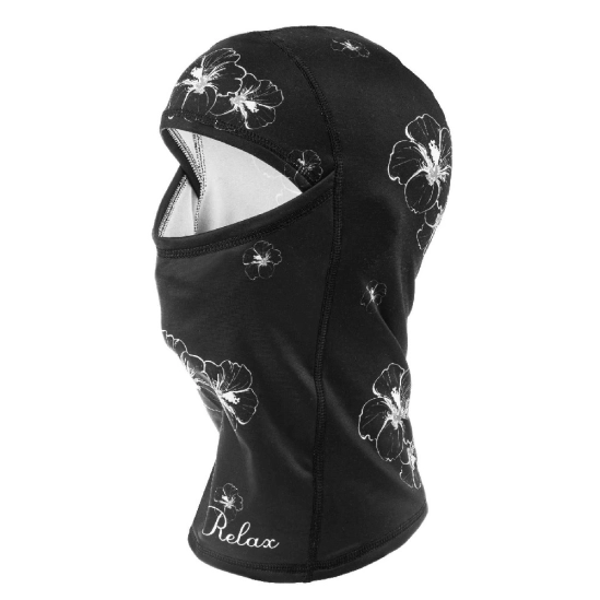 Relax Shield RK02U zimní kukla černá s květy