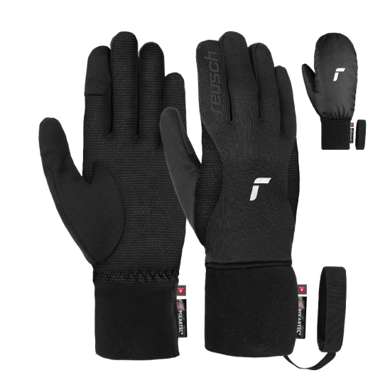 Reusch Baffin Touch-Tec black/silver rukavice s návlekem
