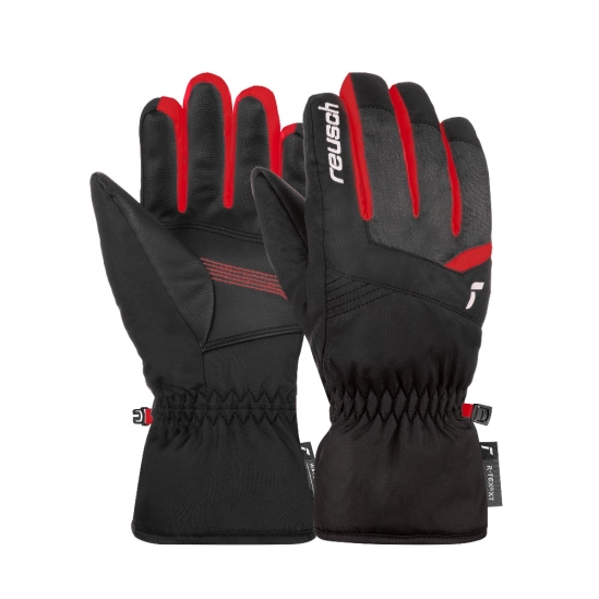 Reusch Bennet R-TEX XT Junior black/melange/red rukavice