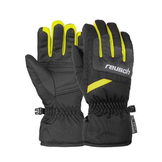 Reusch Bennet R-TEX XT JR black/blkmel/safety yellow dětské rukavice