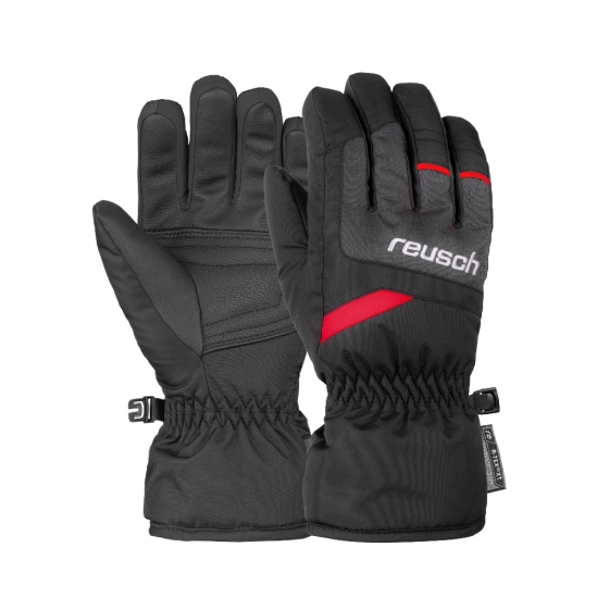 Reusch Bennet R-TEX XT JR black/blkmel/fire red dětské rukavice