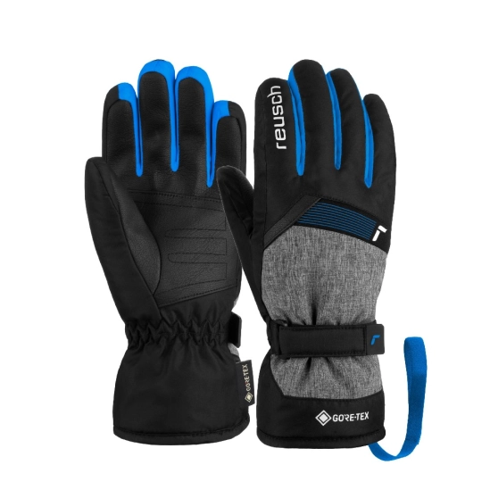 Reusch Flash Gore-Tex Junior black/black mel/brilliant blue rukavice