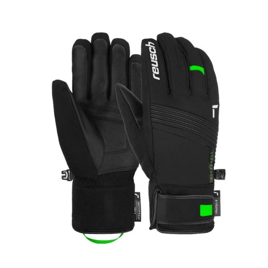 Reusch Louis R-TEX XT black/green lyžařské rukavice
