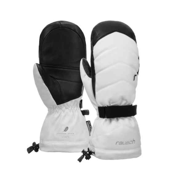 Reusch Nadia R-TEX® XT Mitt white/black péřové palčáky
