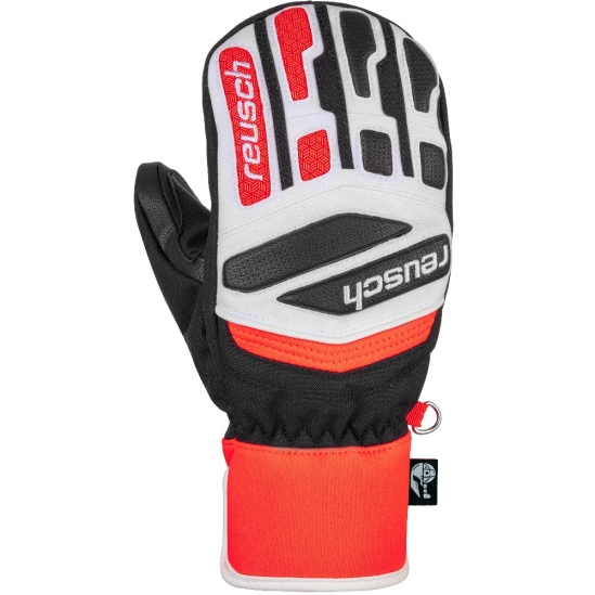 Reusch Worldcup Warrior Prime R-TEX XT JR Mitten black/white/fluo red palčáky
