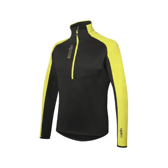 Zero RH+ Kyril Half Zip Jersey Black/acid green pánský funkční rolák