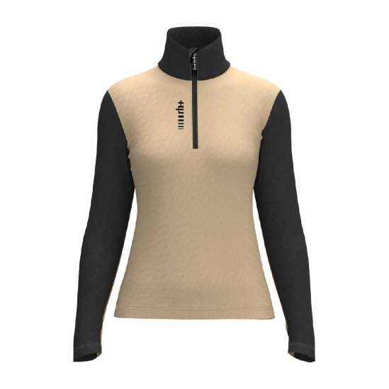 Zero RH+ Twist Half Zip W Jersey Sand/Black dámská mikina