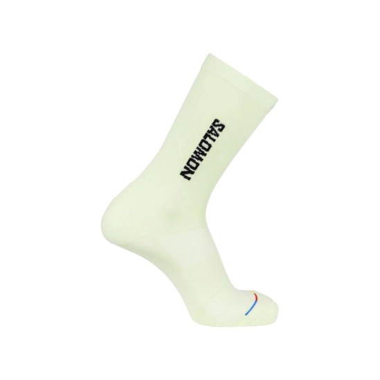 Salomon 365 Crew Lime Cream/black socks