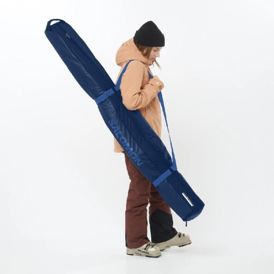 Salomon Extend 1p Padded 165+ Navy peony Ski bag vak na lyže