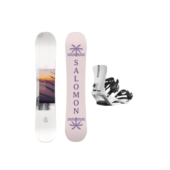 Salomon LOTUS + RHYTHM white dámský snb set