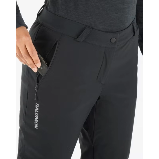 Salomon NOVA XWarm Pants Deep black dámské zateplené kalhoty