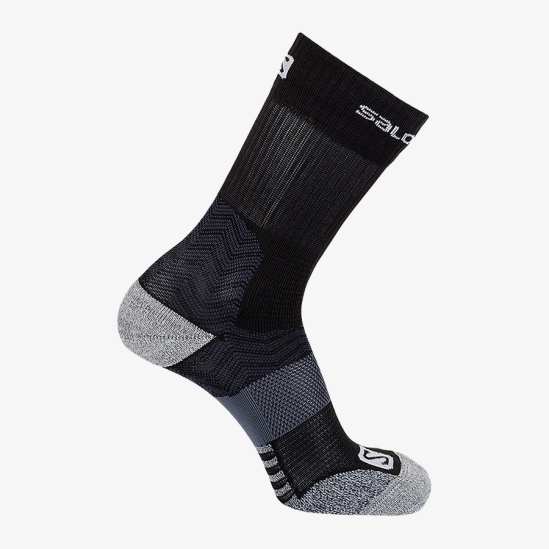 Salomon OUTPATH MID Black/forged iron hiking socks