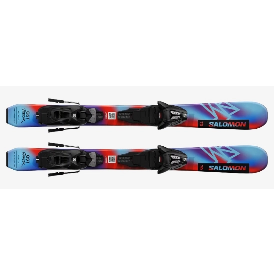 Salomon QST Jr XS + C5 GW set dětské lyže