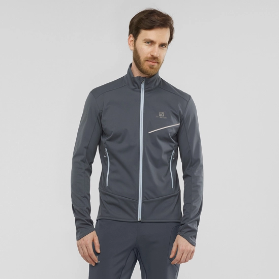 Salomon RS SOFTSHELL Jacket M Ebony pánská bunda