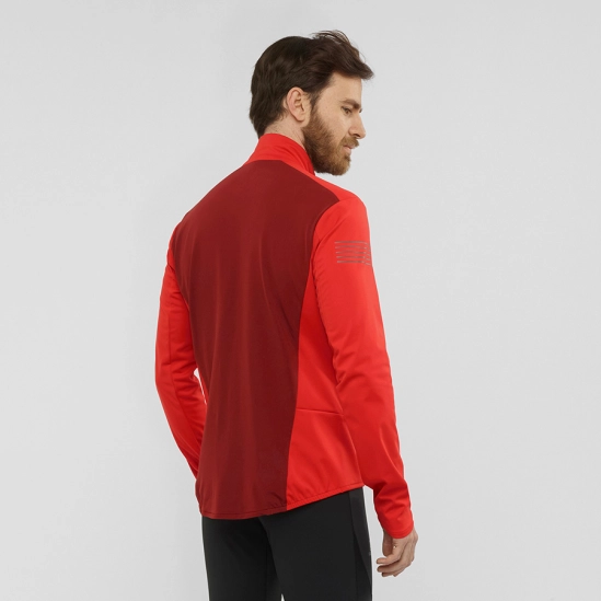 Salomon RS SOFTSHELL Jacket M Goji berry/madder brown pánská bunda