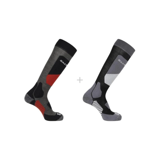 Salomon S/ACCESS 2-pack Black/Beluga ski socks