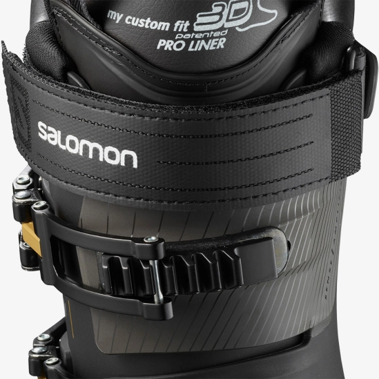 Salomon S/MAX 110 W Black/Golden Glow Metallic dámské lyžařské boty