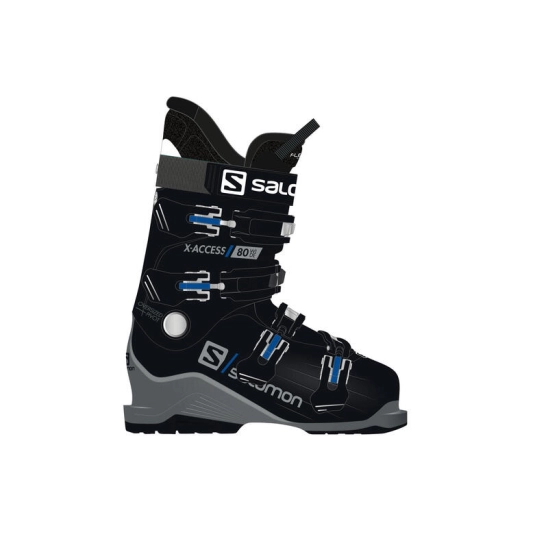 Salomon X Access 80 wide Black/white lyžařské boty