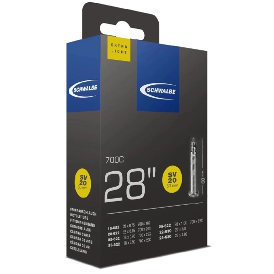 Schwalbe duše 28" SV20 18/25-622/630 galuskový ventilek 60mm