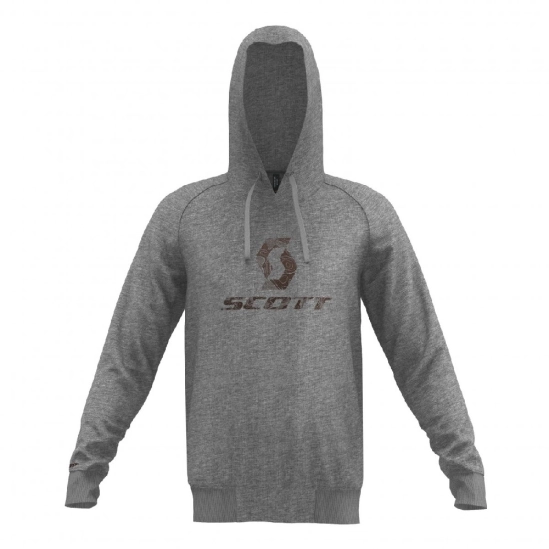 Scott 10 Icon Mans Long Sleeve Hoody Heather grey pánská mikina