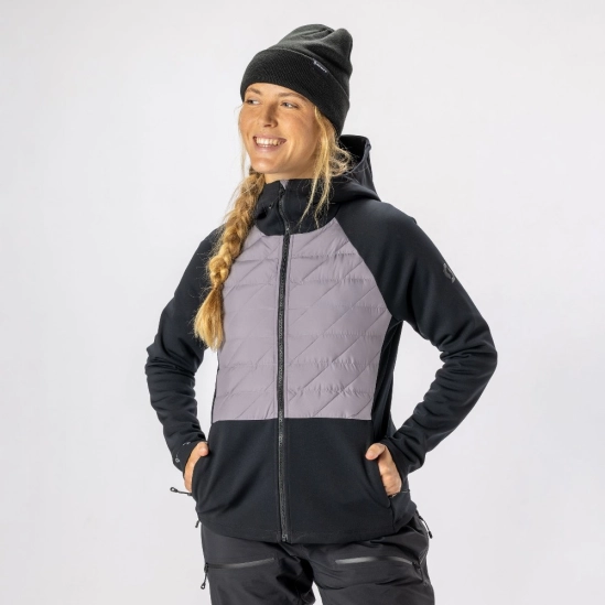 Scott Defined Warm Hybrid Hoody Black dámská mikina