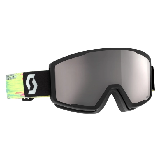 Scott Factor PRO LS black/neon yellow, sklo silver chrome S2 lyžařské brýle