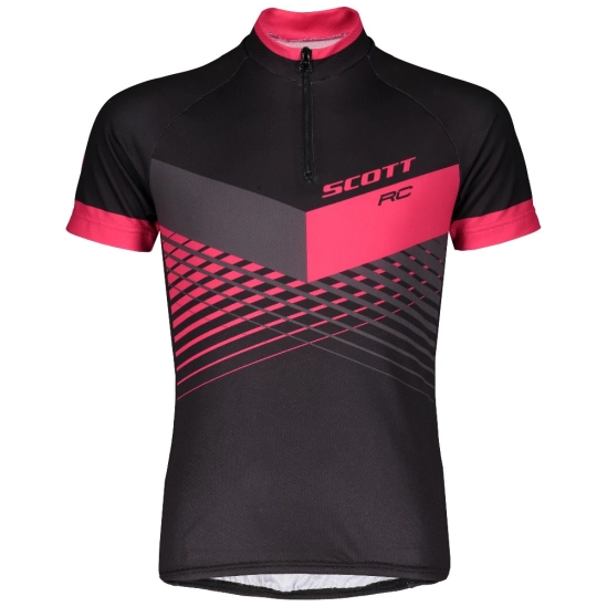 Scott RC Pro JR black/azalea pink dětský cyklo dres