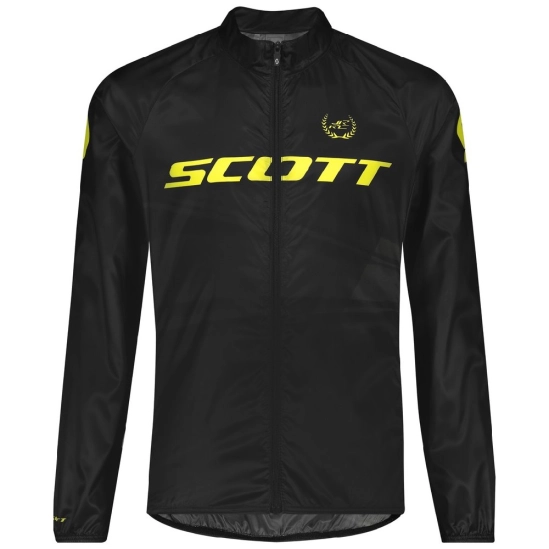 Scott RC WB JR black/sulphur yellow dětská cyklo bunda