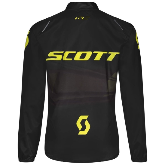 Scott RC WB JR black/sulphur yellow dětská cyklo bunda