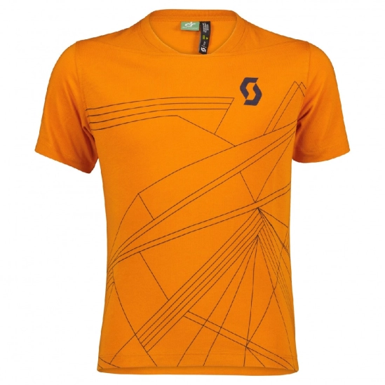 Scott JR Trail 10 DRI SS copper orange/midnight blue dětský dres