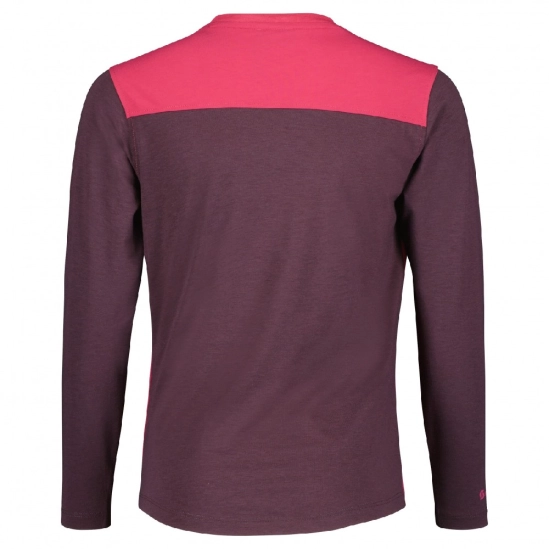 Scott JR Trail 20 DRI LS carmine pink/dark purple dětské triko