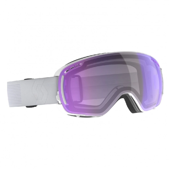 Scott LCG Compact LS White /LS blue chrome lyžařské brýle