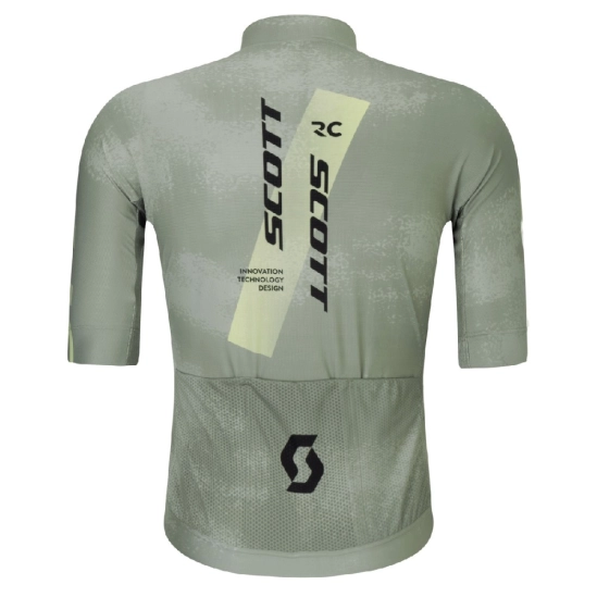 Scott RC Pro SS spray grey/acid yellow pánský dres