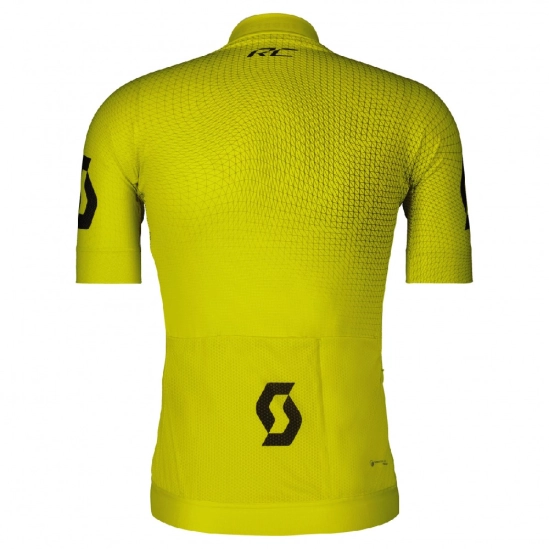 Scott RC Pro SS sulphur yellow/black pánský dres