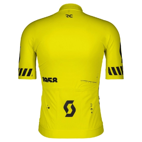 Scott RC Pro SS sulphur yellow/black pánský dres