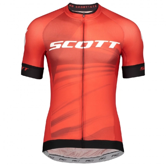 Scott RC Pro Fiery red /white pánský dres krátký rukáv
